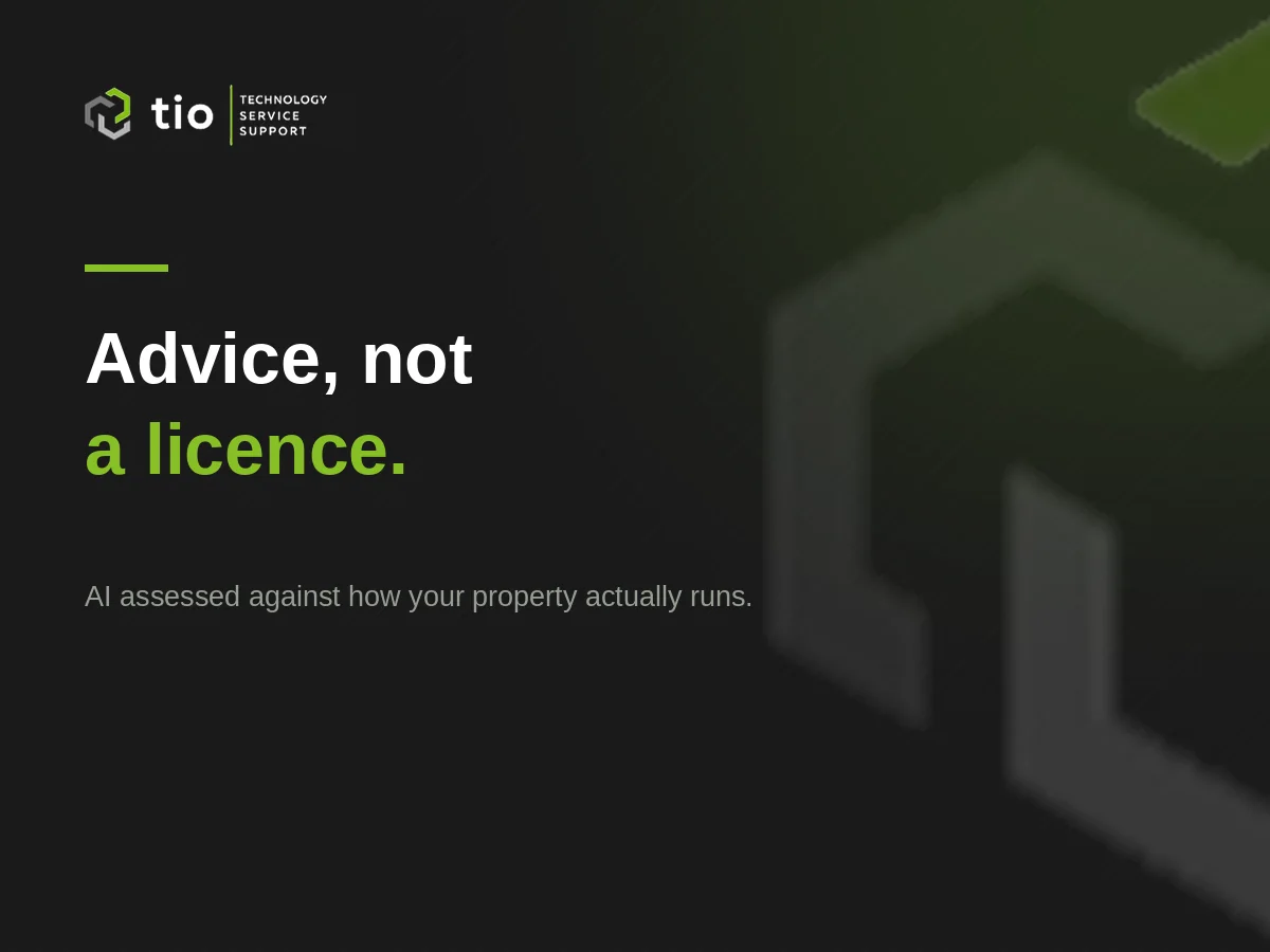 TIO IT: advice, not a licence